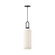 Soji 6-in Matte Black/Opal Matte Glass 1 Light Socket Pendant (7713|PD401606MBOP)
