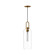 Soji 6-in Aged Gold/Clear Glass 1 Light Pendant (7713|PD401606AGCL)