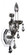 Brahms 1 Light Wall Bracket (1252|023420-010-FR006)