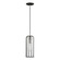 1 Light Black with Brushed Nickel Accents Pendant (108|49713-04)