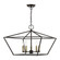 5 Light Bronze with Antique Brass Accents Chandelier (108|49435-07)