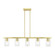 5 Light Satin Brass Linear Chandelier (108|49275-12)