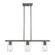 3 Light Black Chrome Linear Chandelier (108|49273-46)
