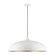 3 Light Shiny White with Polished Chrome Accents Large Pendant (108|49234-69)