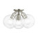 3 Light Brushed Nickel Sphere Semi-Flush (108|48978-91)