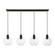 4 Light Black with Brushed Nickel Accents Sphere Linear Chandelier (108|48976-04)