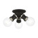 3 Light Black with Brushed Nickel Accents Flush Mount (108|47169-04)