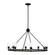 8 Light Black with Brushed Nickel Accents Chandelier (108|47168-04)