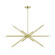 10 Light Satin Brass Linear Chandelier (108|46777-12)