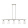 5 Light Brushed Nickel Linear Chandelier (108|46715-91)