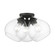 3 Light Black Semi-Flush (108|46502-04)