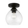 1 Light Black Semi-Flush (108|46500-04)