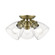 3 Light Antique Brass Semi-Flush (108|46339-01)