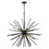 9 Light Shiny Black with Polished Brass Accents Foyer Pendant Chandelier (108|46176-68)