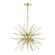 7 Light Soft Gold with Polished Brass Accents Pendant Chandelier (108|46175-33)