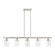 5 Light Brushed Nickel Linear Chandelier (108|46155-91)