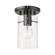 1 Light Black Chrome Flush Mount (108|46150-46)