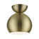 1 Light Antique Brass Globe Semi-Flush (108|45487-01)