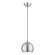 1 Light Brushed Nickel with Polished Chrome Accents Globe Mini Pendant (108|45481-91)