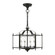 4 Light Black with Brushed Nickel Accents Convertible Pendant / Semi-Flush (108|4398-04)