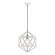 1 Light Textured White with Antique Brass Accents Pendant (108|41328-13)