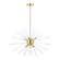 9 Light Satin Brass Large Pendant Chandelier (108|41255-12)