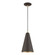 1 Light Bronze with Antique Brass Accents Mini Pendant (108|41175-07)