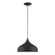 1 Light Textured Black with Antique Brass Accents Pendant (108|41172-14)