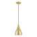 1 Light Soft Gold with Polished Brass Accents Mini Pendant (108|41171-33)