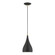 1 Light Textured Black with Antique Brass Accents Mini Pendant (108|41171-14)