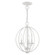 3 Light White Globe Convertible Mini Chandelier/ Semi-Flush (108|40913-03)