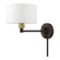 1 Light Bronze with Antique Brass Accent Swing Arm Wall Lamp (108|40080-07)