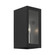 1 Light Textured Black with Brushed Nickel Candles Outdoor ADA Small Sconce (108|29121-14)