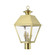 3 Light Natural Brass Outdoor Large Post Top Lantern (108|27219-08)