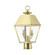 2 Light Natural Brass Outdoor Medium Post Top Lantern (108|27216-08)
