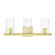 3 Light Satin Brass Vanity Sconce (108|18033-12)
