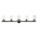 5 Light Black Chrome Vanity Sconce (108|17235-46)