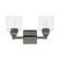 2 Light Black Chrome Vanity Sconce (108|16772-46)