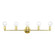 5 Light Polished Brass ADA Large Vanity Sconce (108|14425-02)