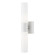 2 Light White with Brushed Nickel Accent ADA Vanity Sconce (108|10102-03)