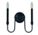 2-LIGHT MATTE BLACK JASPER WALL SCONCE (13751|F-L1132 MBLACK)