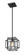 1 Light Pendant (276|454MP-MB)