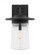 Tybee traditional 1-light outdoor exterior extra-large wall lantern in black finish with clear glass (38|8808901-12)