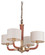 Huxley 4 Light Chandelier in Vintage Brass (20|48124-VB)