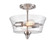 Caily 2-Light Semi-Flush Ceiling Mount Brushed Nickel (670|2110-BN)