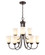 Ivey Lake 9-Light Chandelier Ceiling Light Rubbed Bronze (670|9809-RBZ)