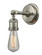 Bare Bulb 1 Light Sconce (3442|202BP-SN)