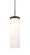 Besa Friz Cord Pendant, Opal Glossy, Black Finish, 1x9W LED (127|1JT-FRIZOG-LED-BK)