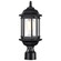 Hopkins Outdoor Collection 16 inch Small Post Light Pole Lantern; Matte Black Finish with Clear (81|60/6116)