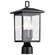 Jamesport Collection Outdoor 15 inch Post Light Pole Lantern; Matte Black with Clear Glass (81|60/5932)